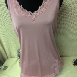 Faded Glory Pink Lace Chemise